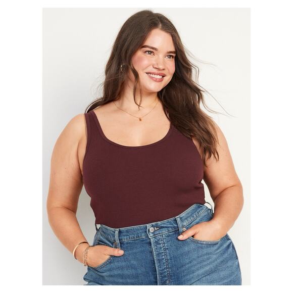 Old Navy Womens Rib-Knit First Layer Tank Top Raisin Arizona Size 3X NWT - Picture 1 of 5